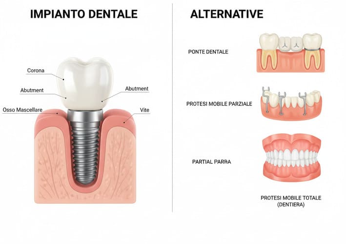 alternative agli impianti dentali