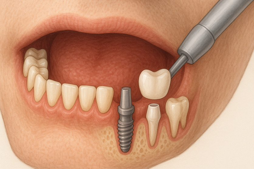 implantologia dentale arcata inferiore