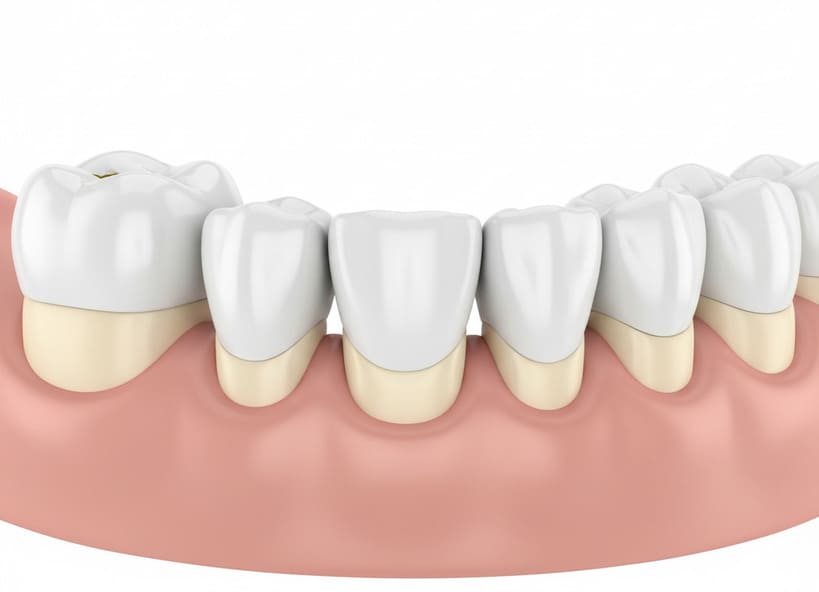 ponte per sostituire tre denti