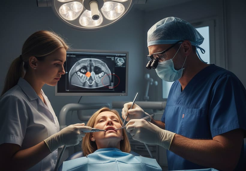 rimozione impianto dentale